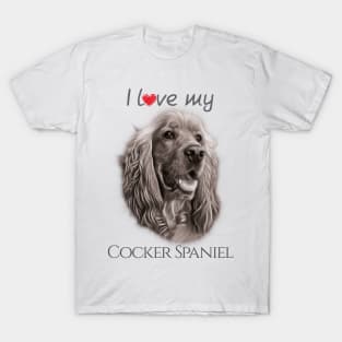 I love my Cocker Spaniel T-Shirt